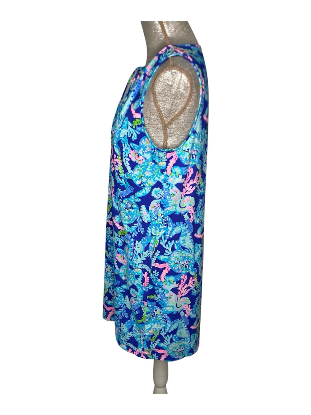 NWOT Lilly Pulitzer Johana Cover-Up Beach Swim Dress M Turtle Villa - Picture 2 of 4